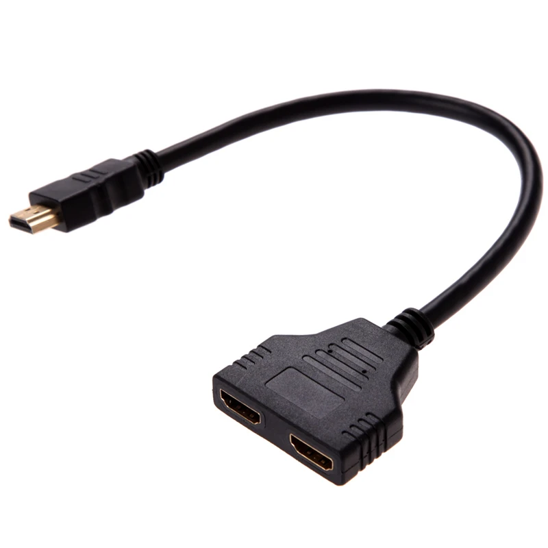 

Usb Splitter 2 Male 1 Female Cable Monitor Adapter Usb Hub Adapter For Dvd Player Digital LCD Usb Cable Usb To HDMI Converter