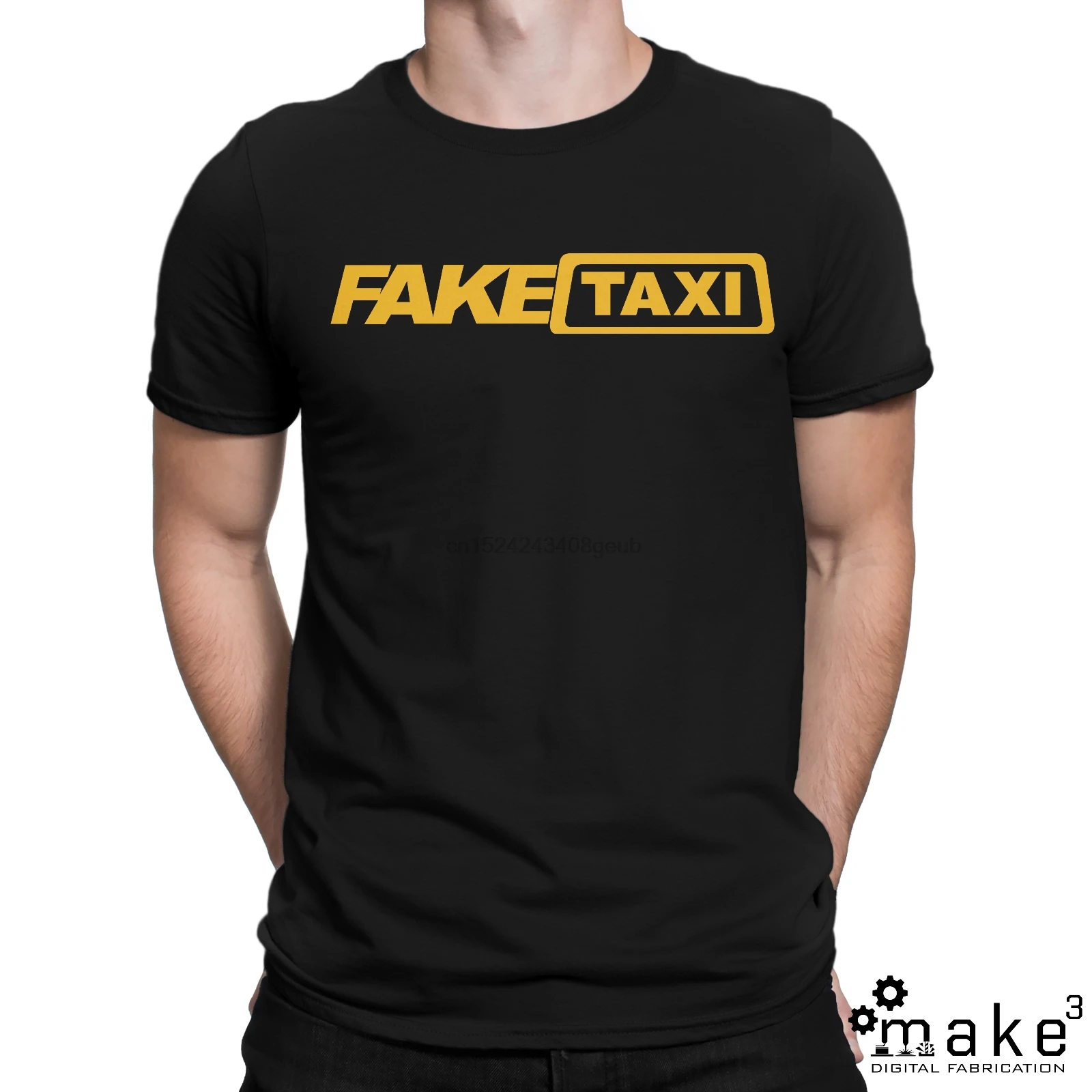 Футболка FakeTaxi (поддельная футболка такси maglia nera bianca) | Мужская одежда