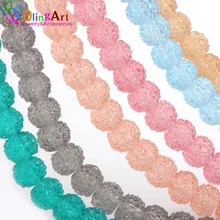 Olingart 50 pçs/lote 6 & 8mm acrílico strass contas de cristal redondo efeito strass cor mista ambiental diy jóias fazendo