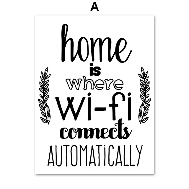 Home-Wi-Fi-Quotes-Wall-Art-Canvas-Painting-Nordic-Posters-And-Prints-Black-White-Wall-Pictures.jpg_640x640