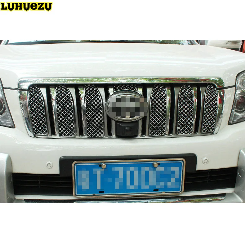 Передняя решетка радиатора Luhuezu из нержавеющей стали для Toyota Land Cruiser Prado LC150