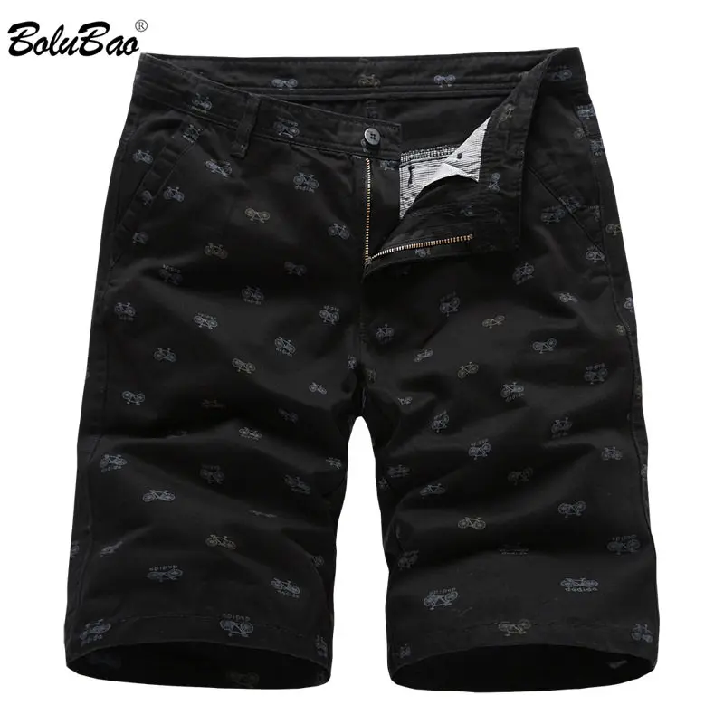 

BOLUBAO 2019 Men Casual Shorts Summer Fashion Printing Breathable Men Shorts 100%Cotton Male Beach Short Pants