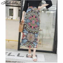 Jupe longue Femme Юбки Женская Летняя длинная юбка Boho элегантная повседневная Faldas Mujer вечерняя Клубная плиссированная юбка одежда