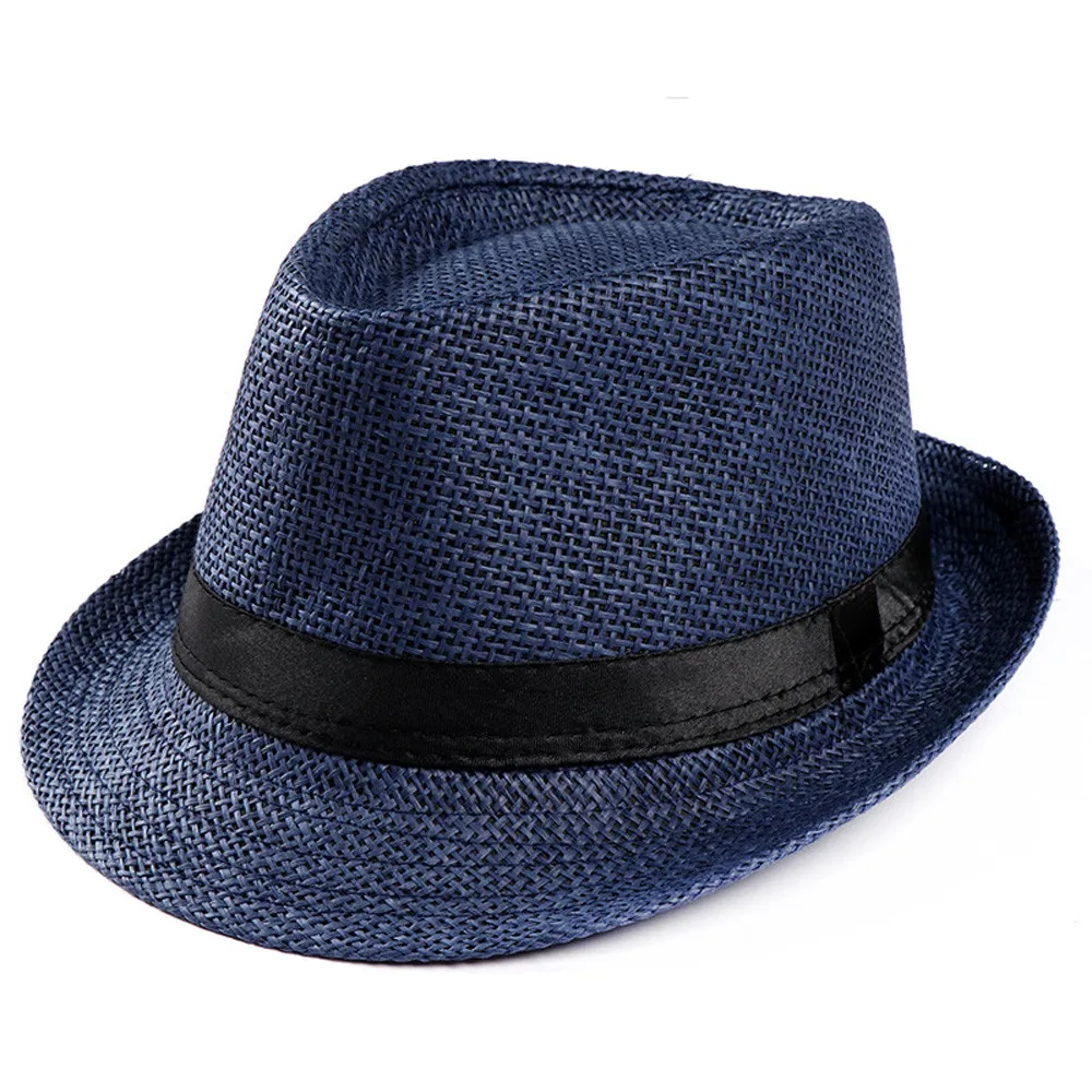 Летняя шляпа 2018 мода Мужская Шляпа Бандитский Кепки пляж летнее солнце соломенная шляпа группа кепку casquette gorra B30