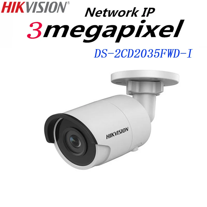 

Hikvision English version DS-2CD2035FWD-I 3MP Ultra-Low Light Network mini Bullet IP CCTV security Camera POE SD card H.265+