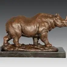 Бык процесса сбора животных украшения украшения офиса(носорог AL-332)* Hongxin скульптура