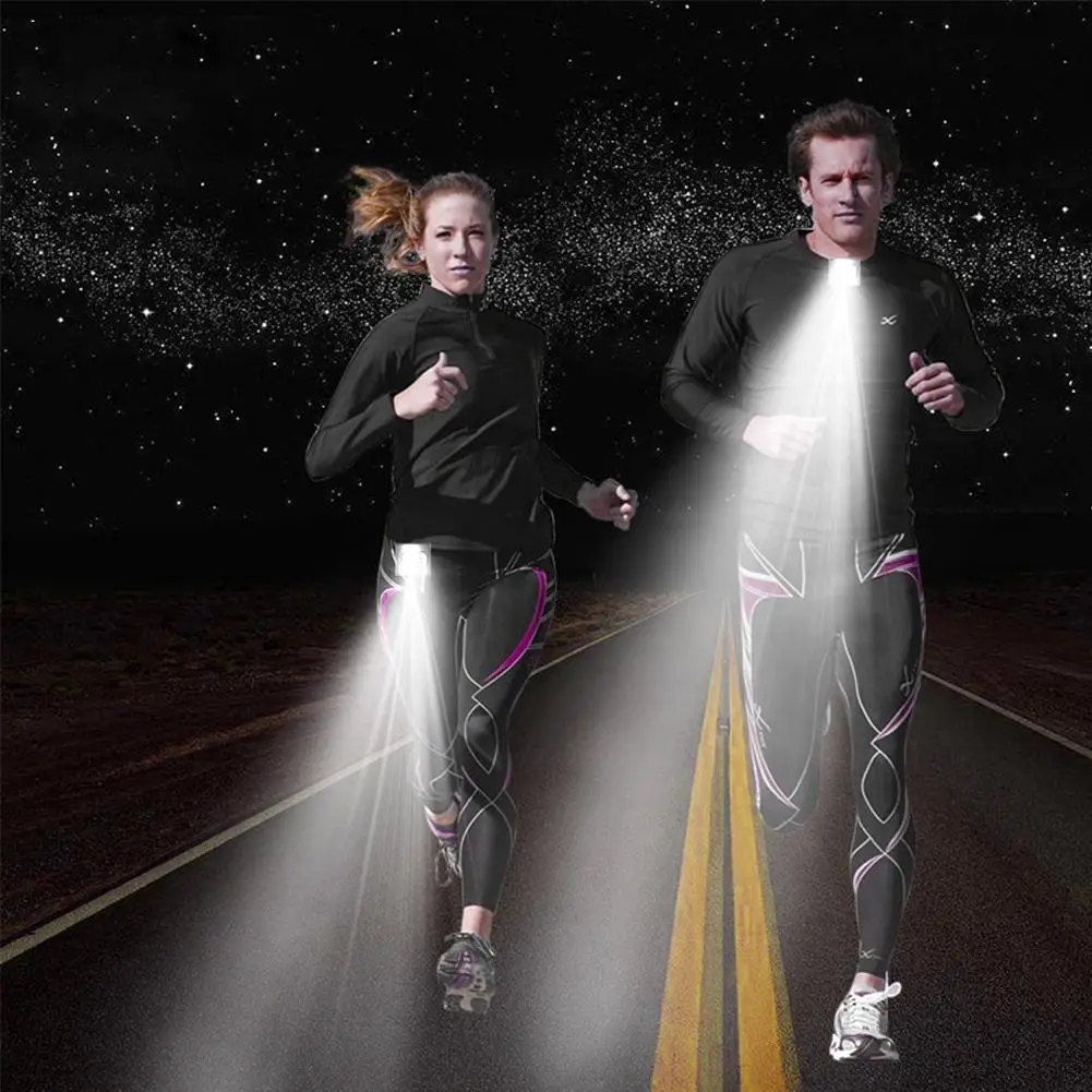 

Newest Outdoor Sport Lights LED Night Running Flashlight Warning Lights USB Charge Chest Lamp Torch