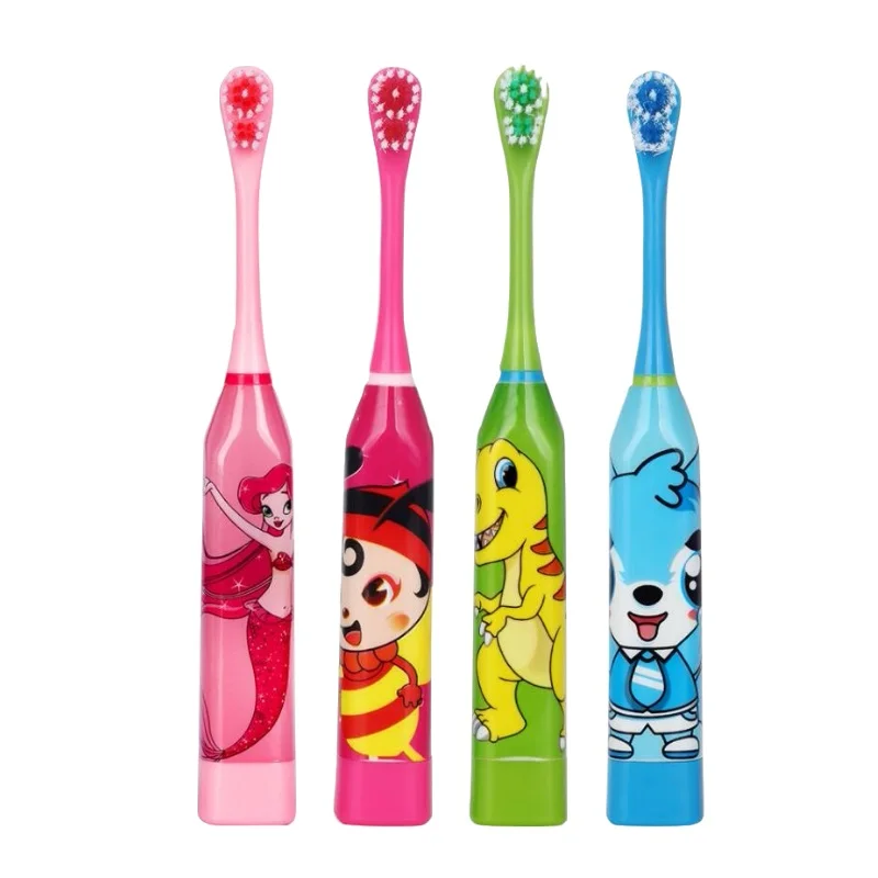 Electric Toothbrush for Children Gum Care Rotation Vitality Cartoon Oral Health Soft Tooth Brush for Kids Battery Powered Electric Toothbrush for Children Gum Care Rotation Vitality Cartoon Oral Health Soft Tooth Brush for Kids Battery Powered