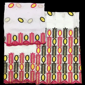 

Triple-colors small trees pattern Swiss Voile Lace KCS60 Free shipping beautiful design high quality 100% Cotton Lace Fabric