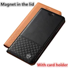 CH12 Genuine Leather Phone Bag With Card Holder For OnePlus 7 Pro(6.67′) Case For OnePlus 7 Pro Flip Case Free Shipping