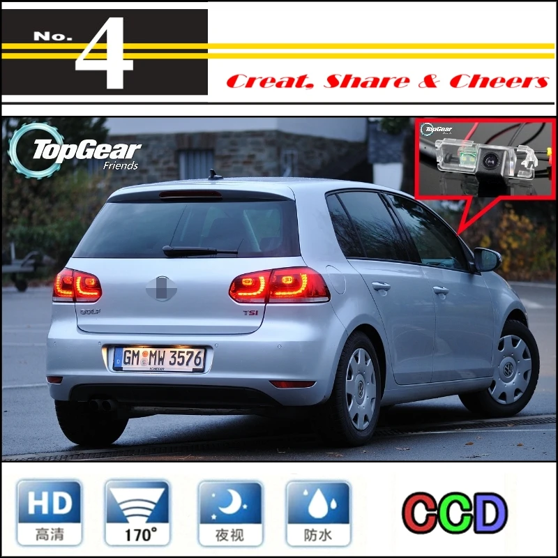 Автомобильная камера для Volkswagen VW Golf4 Golf 4 Golf5 Golf 5 Golf6 Golf 6 Водонепроницаемая камера заднего вида для PAL | разъем RCA