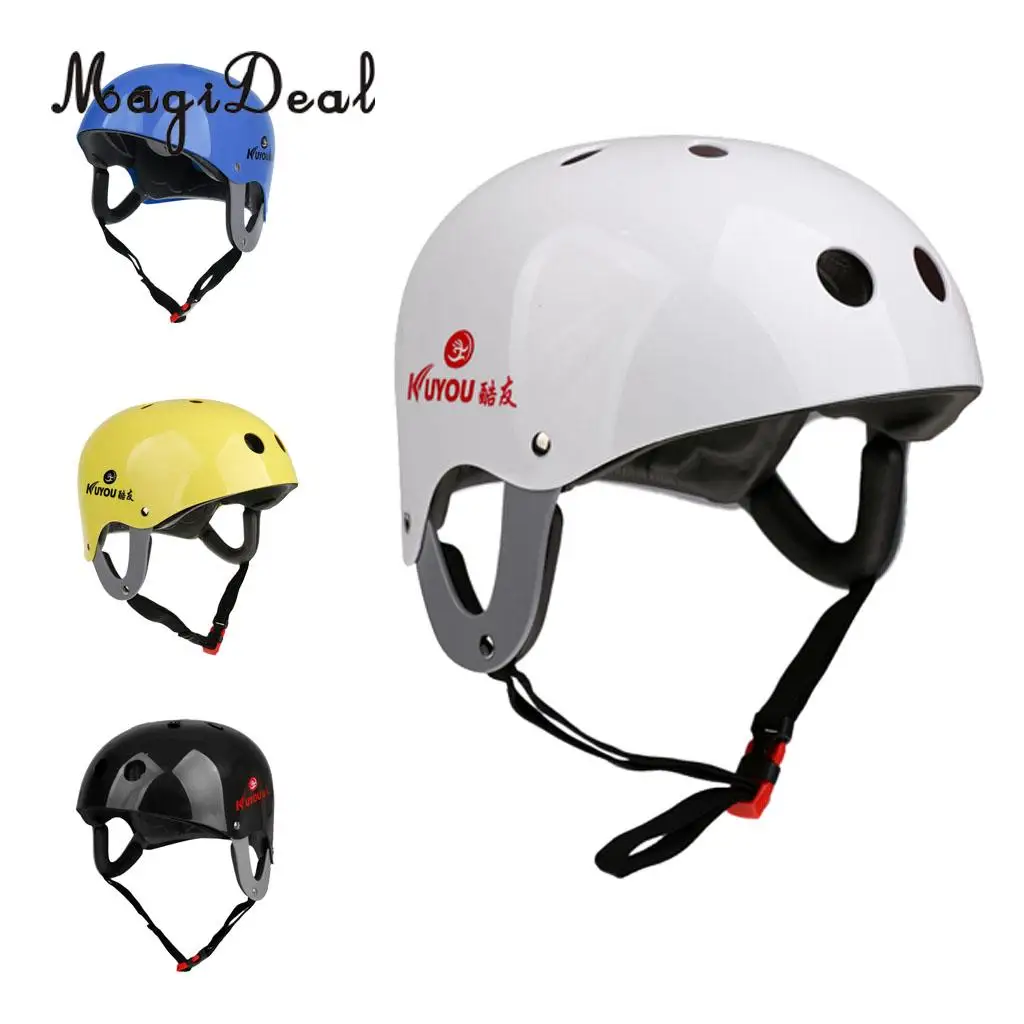 MagiDeal New Adjustable Rafting Helmet Kayaking Driftting Water Sport Safety Helmet Protection Equipment With CE Certification 