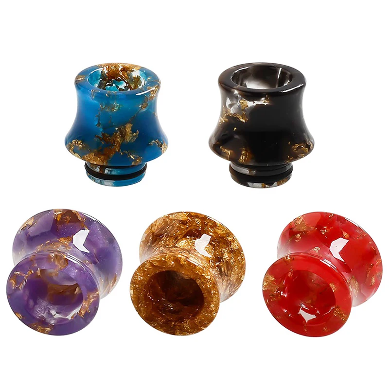 

Colorful E-cigarette 510 Resin Drip Tip Mini Mouth Type Universal Epoxy Drip Tip For 510 Tank Atomizer Vape Accessories