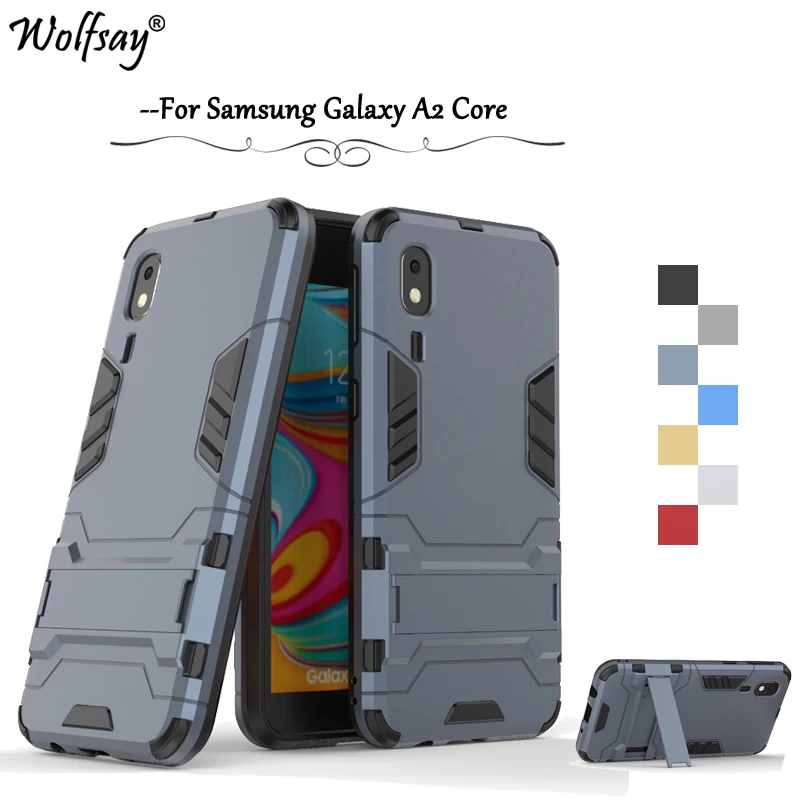 

For Samsung Galaxy A2 Core Case Luxury Armor Rubber Hard Phone Case For Samsung Galaxy A2 Core Cover For Samsung A2 Core Fundas