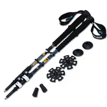 2 قطعة/الوحدة 240 جرام/قطع الرحلات القطب الشمال المشي أقطاب تلسكوبي Alpenstock سبائك الألومنيوم اطلاق النار المشي عصا عكاز Senderismo