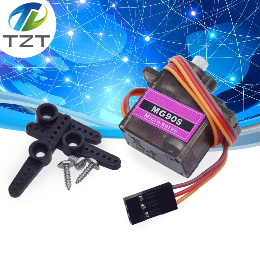 

TZT MG90S Metal gear Digital 9g Servo For Rc Helicopter plane boat car MG90 9G IN STOCK