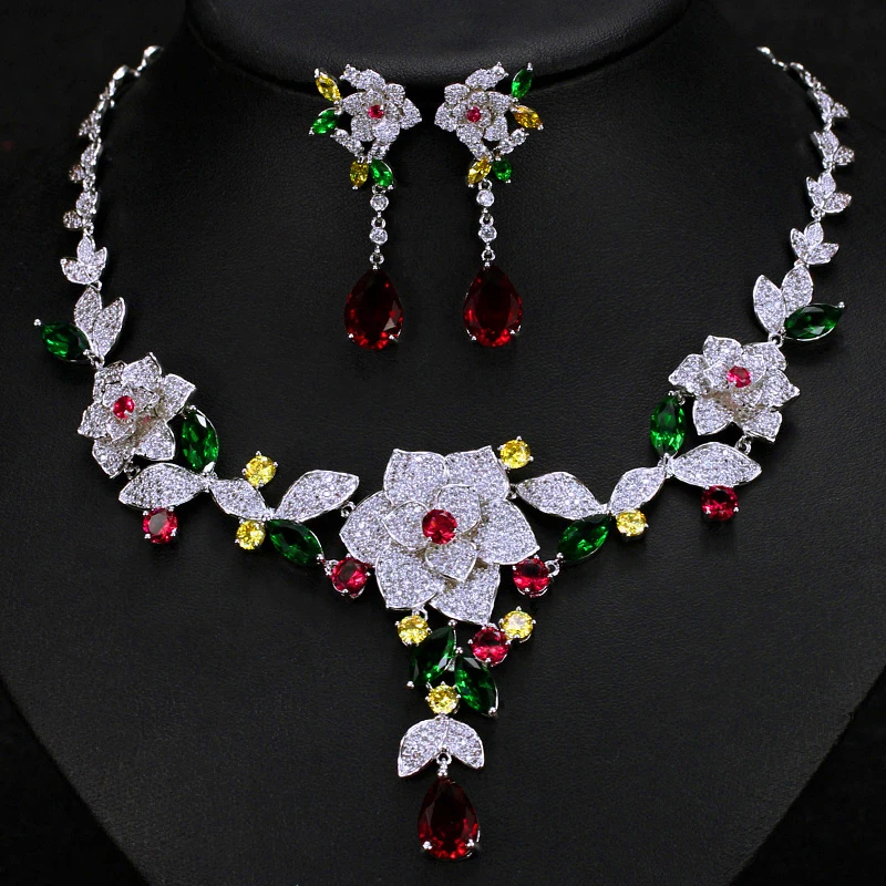 Flower Wedding Jewellry set5