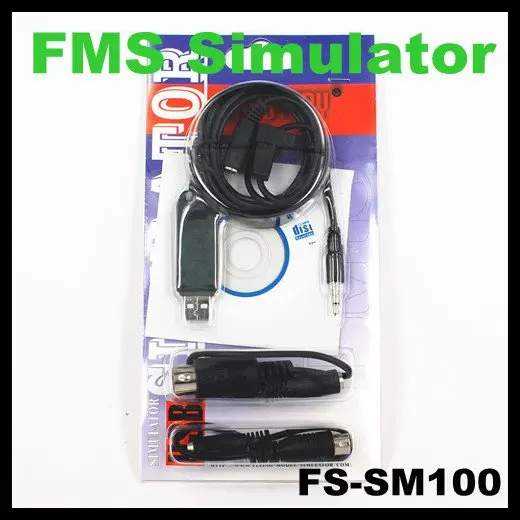 

FS-SM100 FMS USB Flight Simulator Cable for Futaba ESky JR WFLY 4-8Ch Skill Traning