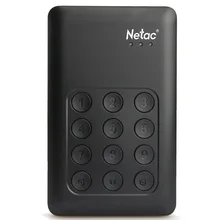 Netac портативный HHD 500 г 1 ТБ 2,5 «USB 3,0 AES256 аппаратного шифрования скорость до 150 МБ/с. ключ зашифрованные внешний жесткий диск