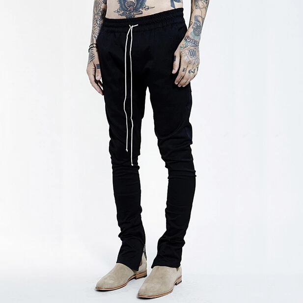 joggers brand Saint Manshion Side Zipper men slim Fear of God Yeezy