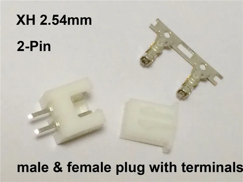 

50 kits XH2.54mm 7pin JST Connector plug Male, Female, Crimps DIP 7P
