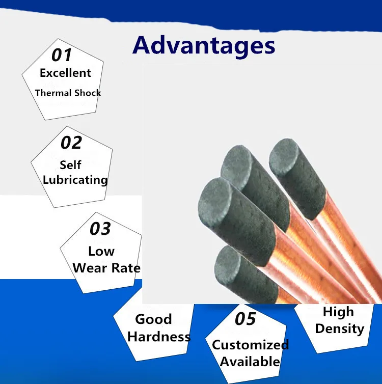 Flat ARC welding carbon rods