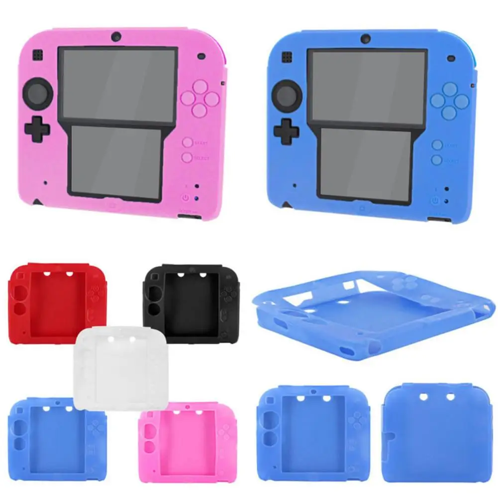 

Solid Color Protective Guard Silicone Case Cover for Nintendo 2DS Game Console