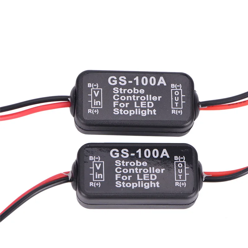 

Strobe Flash Module Controller Box GS-100A LED Brake Stop Light For Car Vehicle