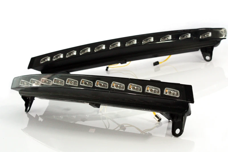 NOVSIGHT Auto Car LED Daytime Running Lights DRL Yellow Turn Signal