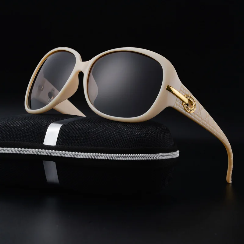 

2017 Fashion Women Big Frame Polarized Sunglasses Classic Brand Designer diamond Shades Oversize Oval Shape Glasses Women UV400