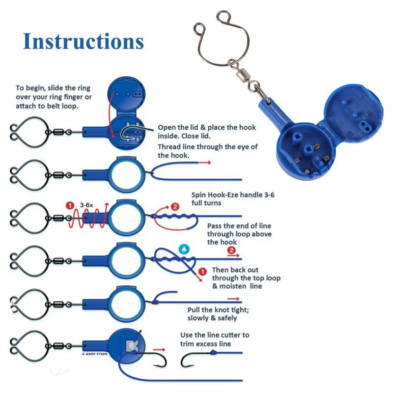 Fishing Quick Knot Tools Tackle Fly Tying Line Cutter Cover Hooks On Fishing Rod