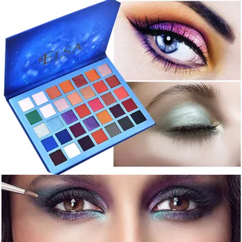 

Brand 35 Colors Shimmer Matte Eyeshadow Makeup Palette Long Lasting Waterproof Nude Eye Shadow Highlighter Powder Cosmetic Kit