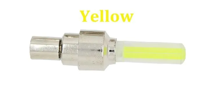 Светодиодный светильник для велосипедного колеса, велосипедный светильник s, установка на клапан шины велосипедного колеса, Аксессуары для велосипеда, крутой велосипедный светодиодный светильник - Цвет: Цвет: желтый
