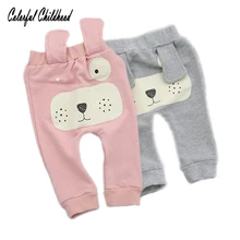 Штаны для маленьких мальчиков и девочек Хлопковые Штаны-шаровары повседневные штаны с рисунком собаки для малышей, леггинсы для мальчиков детские штаны Весна-Осень