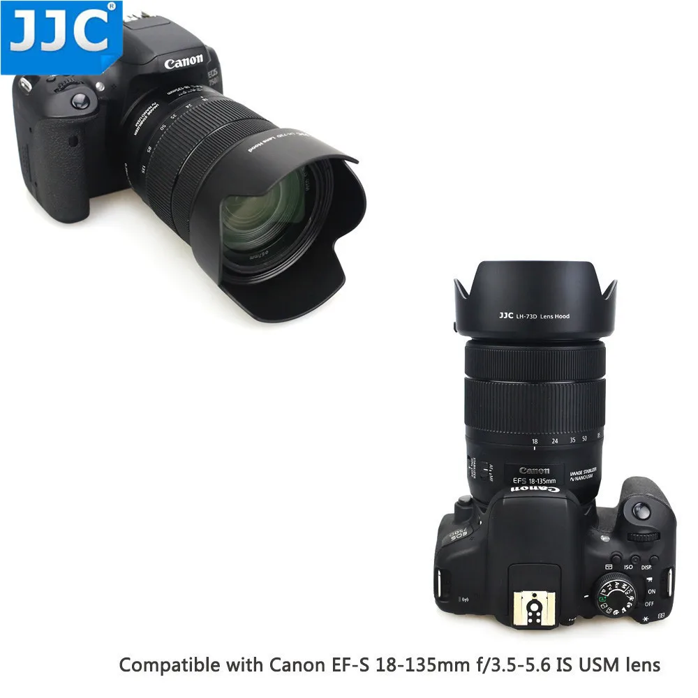 JJC байонетная камера Цветочная бленда объектива для Canon EF-S 18-135 мм f/3,5-5,6 IS USM Объектив заменяет EW-73D