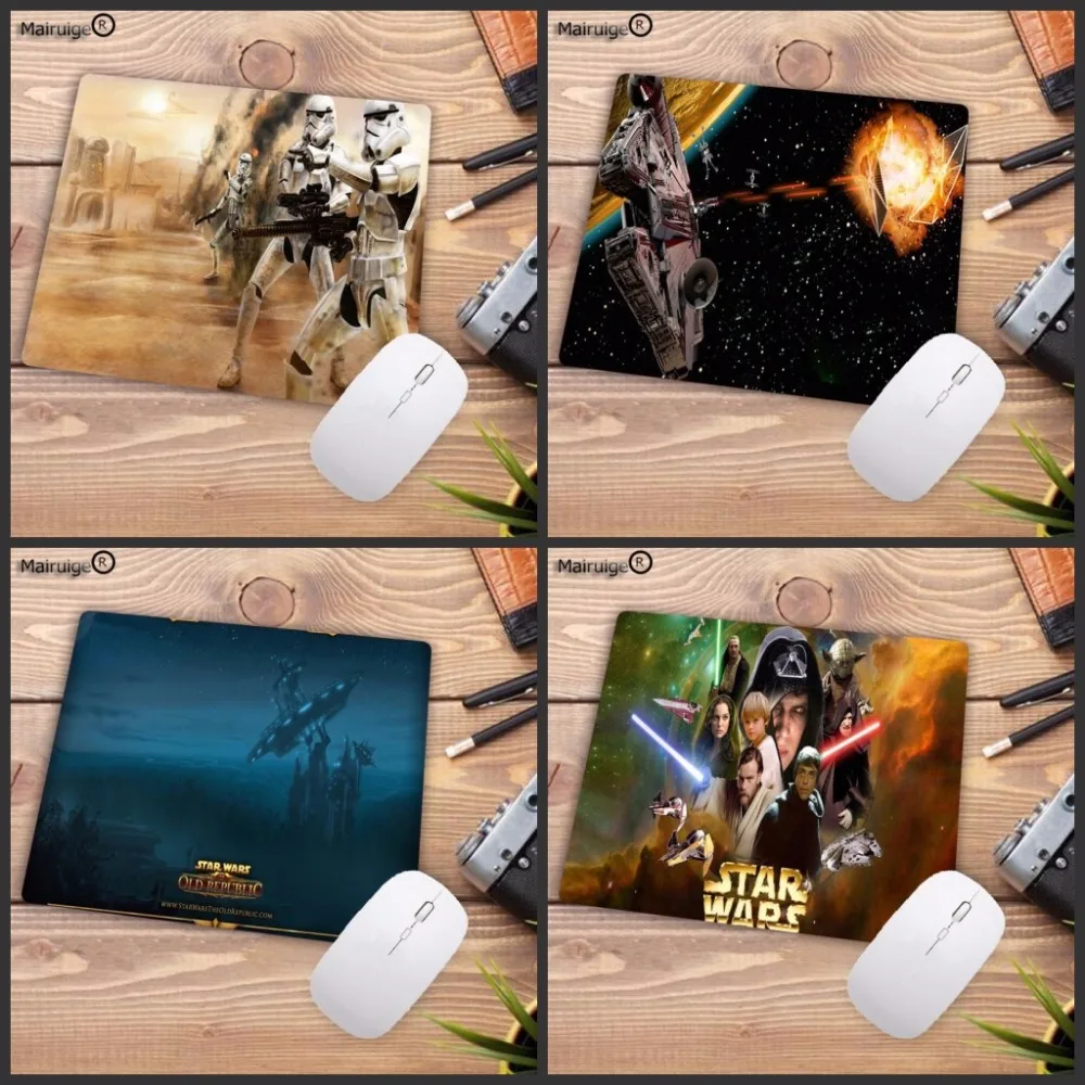 

Mairuige Laptop Gaming Mouse Pads Star War Movie Mouse pad Mat for LOL Dota2 CS Mouse Mice Pad for Game Player 18x22cm 20x25cm