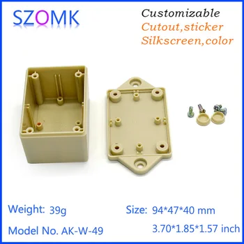 

plastic wall mount abs plastic junction box (4 pcs) 94*47*40mm project box for Diy housing outlet box instrument housing case