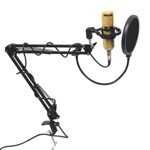 Image 1 - Professionelle BM800 Mikrofon Kondensator Sound Aufnahme Mit Halterung Für Aufnahme KTV Karaoke Mikrofon Mic Stand Für Computer