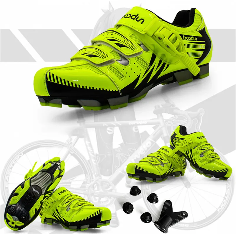 Caliente MTB ciclismos Zapatos de niño adulto deportes al aire libre transpirable zapatos antideslizantes zapatos de profesional de bicicletas de montaña de auto-bloqueo zapatos