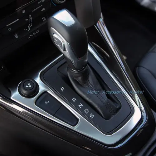 Ручка переключения передач из нержавеющей стали Накладка для Ford Focus 2015 2016 2017
