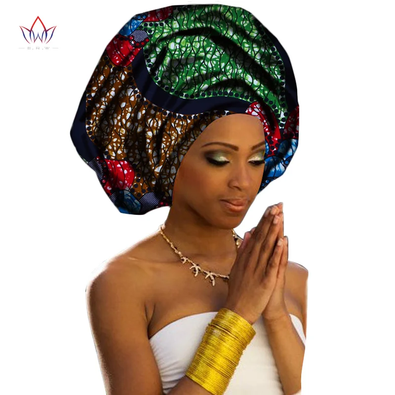Новые модные африканские головные уборы для женщин Сладкий головной платок для леди высокое качество хлопок африканские женские головные уборы WYC001 - Цвет: 10