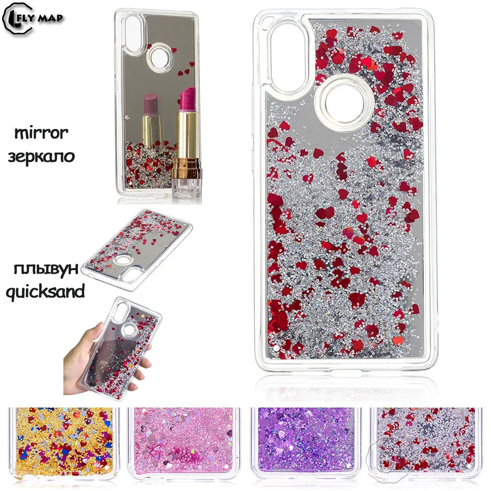 Mirror Flash Star Case For Xiaomi Mi 8 SE 8SE Mi8SE Liquid Quicksand Silicone TPU Cover For Xiao M i Mi8 SE M1805E2A Cqoue Capa