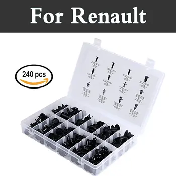 

240pcs Push Push-Type Nylon Rivet Remover Rivets For Renault Captur Clio Rs V6 Duster Fluence Kadjar Koleos Car Styling