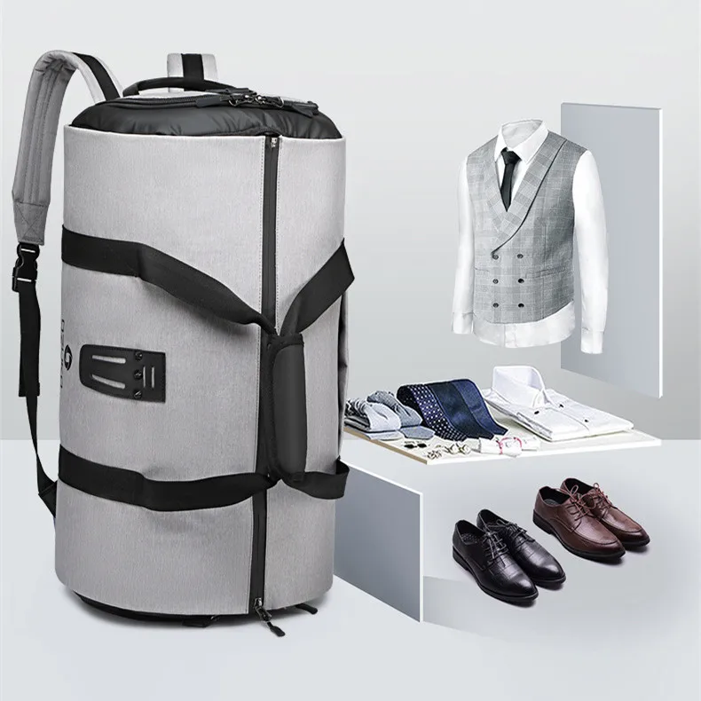 OZUKO костюм многофункциональная сумка для хранения мужской костюм дорожная сумка большой емкости водонепроницаемый вещевой мешок для поездки ручная багажная сумка