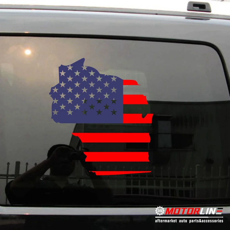 

Wisconsin State Map USA Flag Decal Sticker Car Vinyl pick size die cut no background