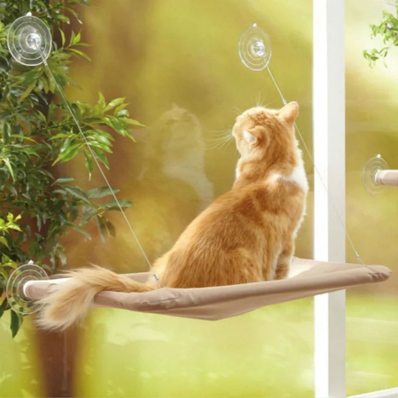 

Cute Pet Hanging Beds Bearing 20kg Mount Hammock Comfortable Cat Bed Hanging Cat Bed Mat Soft Cat Hammock Window Hammocks Kennel