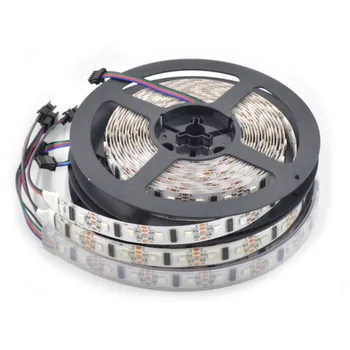 

100M LPD8806 5050 SDM RGB digital Addressable Dream full Color pixel led strip Light 52Leds/M IP30 Non-Waterproof White DC5V