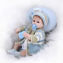 42 см Reborn Baby Doll Мягкие силиконовые игрушки для новорожденных куклы Bonecas Brinquedos Рождественский подарок на день рождения фильм фотографии реквизит