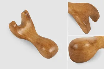 

Free shipping Wooden Y-shaped Massager Massage nose fork Facial Face Finger Massager Chiropractic acupuncture wood device