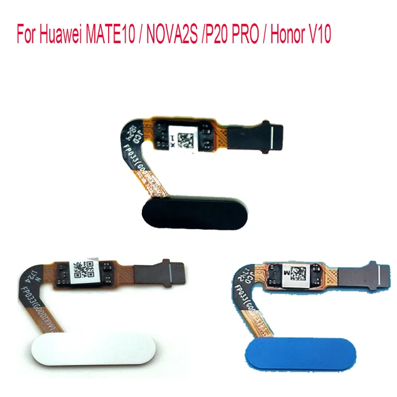 New For Huawei nova 2s p20 / pro mate 10 honor v10 Fingerprint Sensor Cable Touch ID Home Button | Мобильные телефоны и